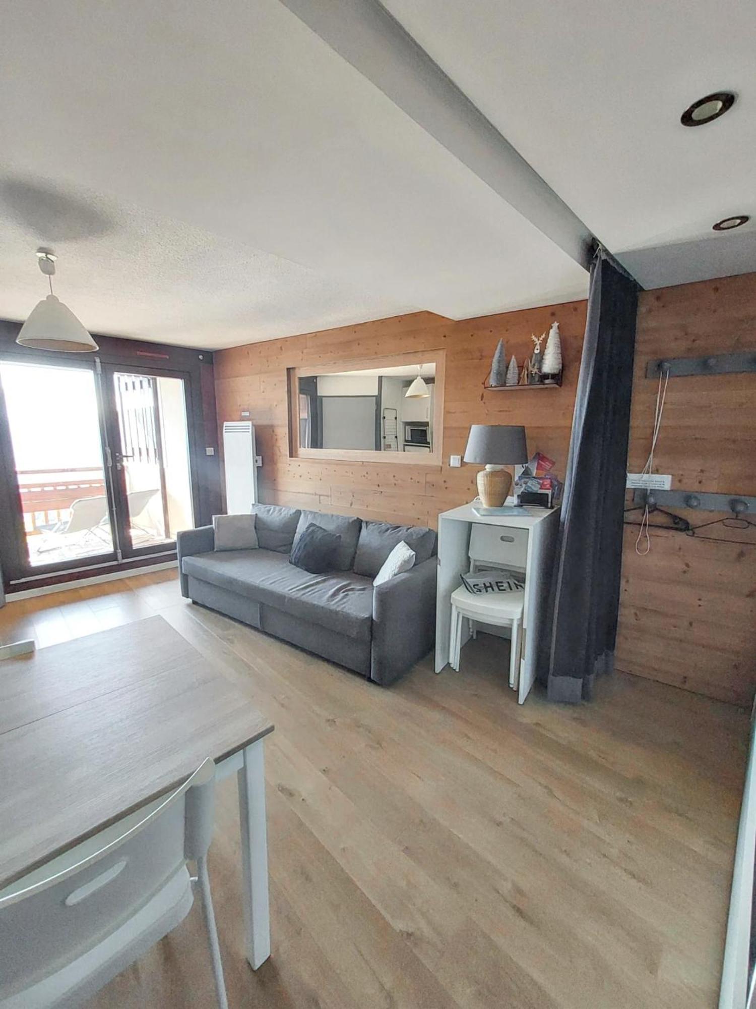 Appartement Confortable A L'Alpe D'Huez De 27 M² Avec Vue Montagne Экстерьер фото